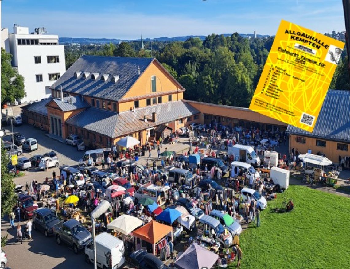 Flohmarkt in und an der Allgäuhalle Kempten 