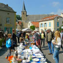 Antik- und Flohmarkt in Rodemack, Lothringen